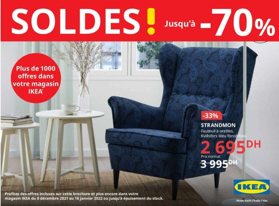 Catalogue Ikea Maroc Jusqu'à -70% du 8 décembre au 18 janvier 2022
