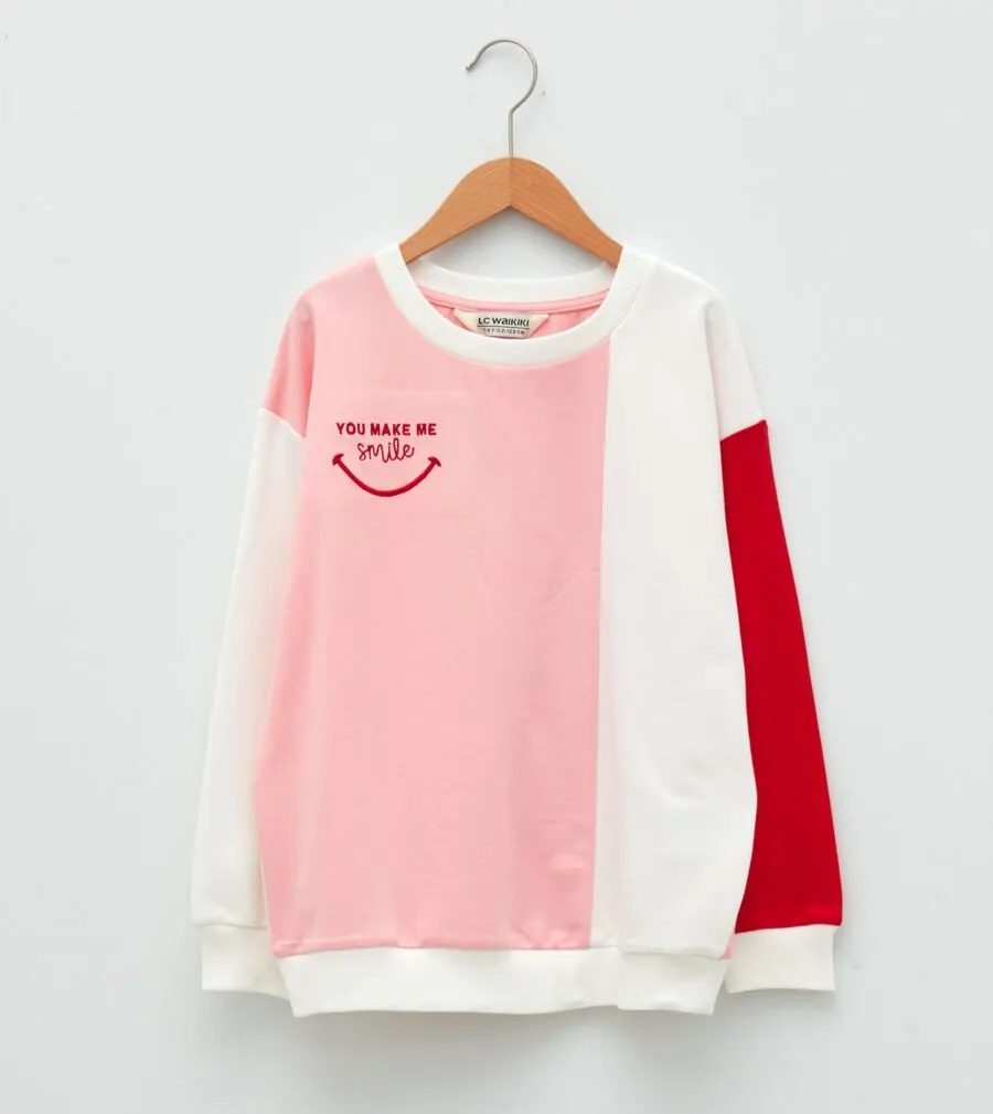 Soldes LC Waikiki Maroc Sweat-shirt fille 89Dhs au lieu de 149Dhs