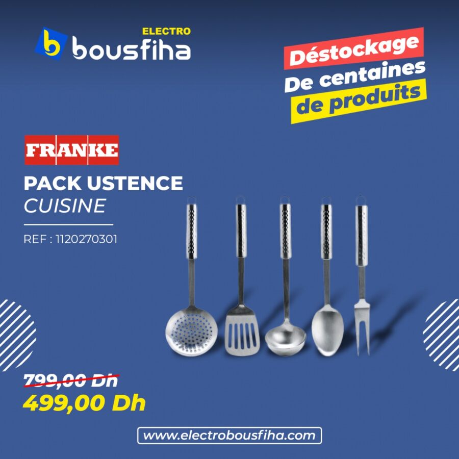 Soldes Electro Bousfiha Pack ustence cuisine FRANKE 499Dhs au lieu de 799Dhs