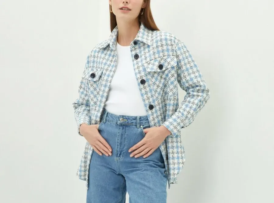 Soldes LC Waikiki Maroc Veste chemise femme 219Dhs au lieu de 299Dhs
