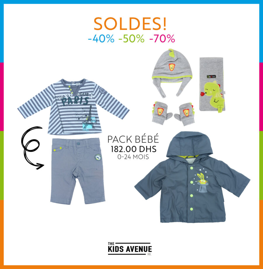 Flyer Promotionnel Kids Avenue MH Vêtements pour bébés de 3mois à 2 ans