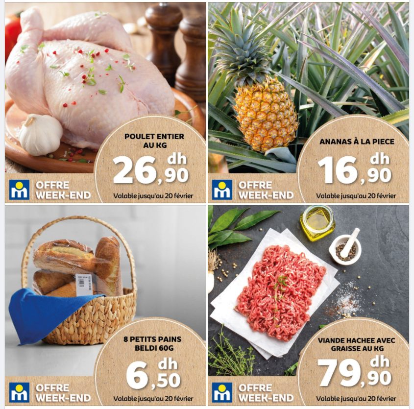Offres du Week-end chez Marjane valable jusqu'au 20 février 2022