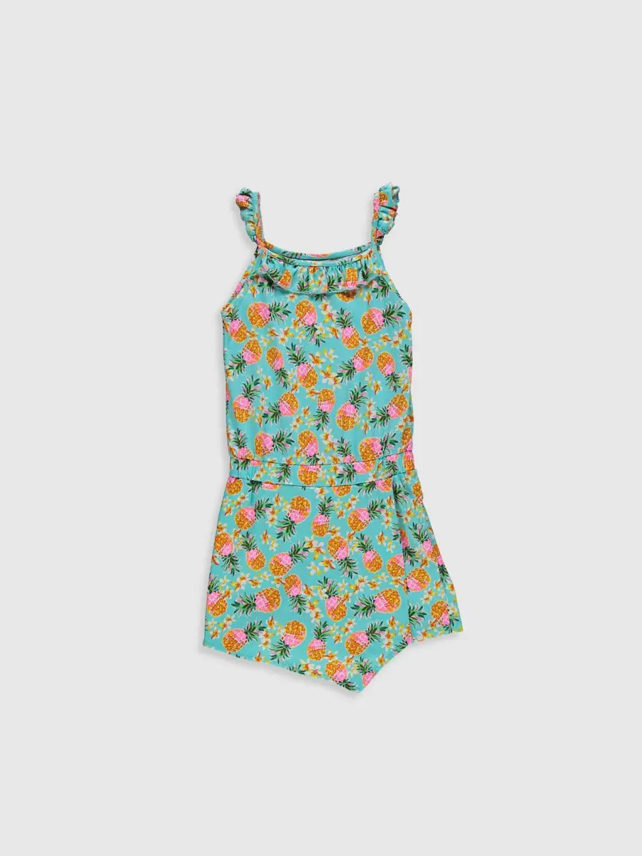 Soldes LC Waikiki Maroc Combinaison en coton imprimée enfant fille 79Dhs au lieu de 109Dhs
