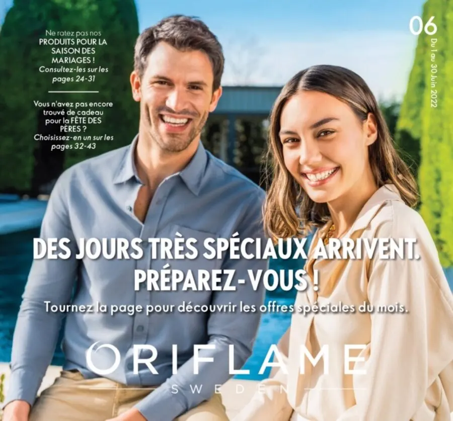 Catalogue Oriflame Maroc Jours spéciaux arrivent édition Juin 2022