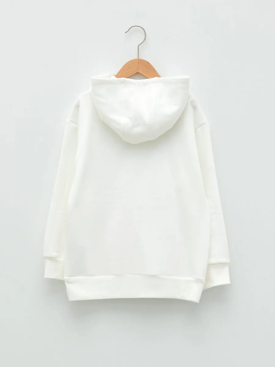 Soldes LC Waikiki Maroc Sweat-Shirt à Manches Longues Imprimé à Capuche Pour Fille 109Dhs au lieu de 149Dhs