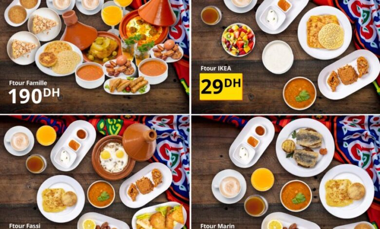 Catalogue Menu FTOUR Ramadan chez Ikea Maroc Divers CHHIWATE à partir de 29Dhs