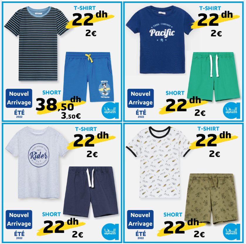 Nouvelle collection de vêtements pour garçons à découvrir chez Alpha55