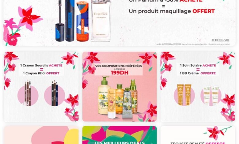 Offres Promotionnels Yves Rocher Maroc valable jusqu'au 30 mai 2022