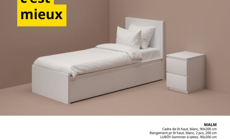 Offre Ensemble c'est mieux Ikea Maroc Pack MALM 2095Dhs au lieu de 2644Dhs