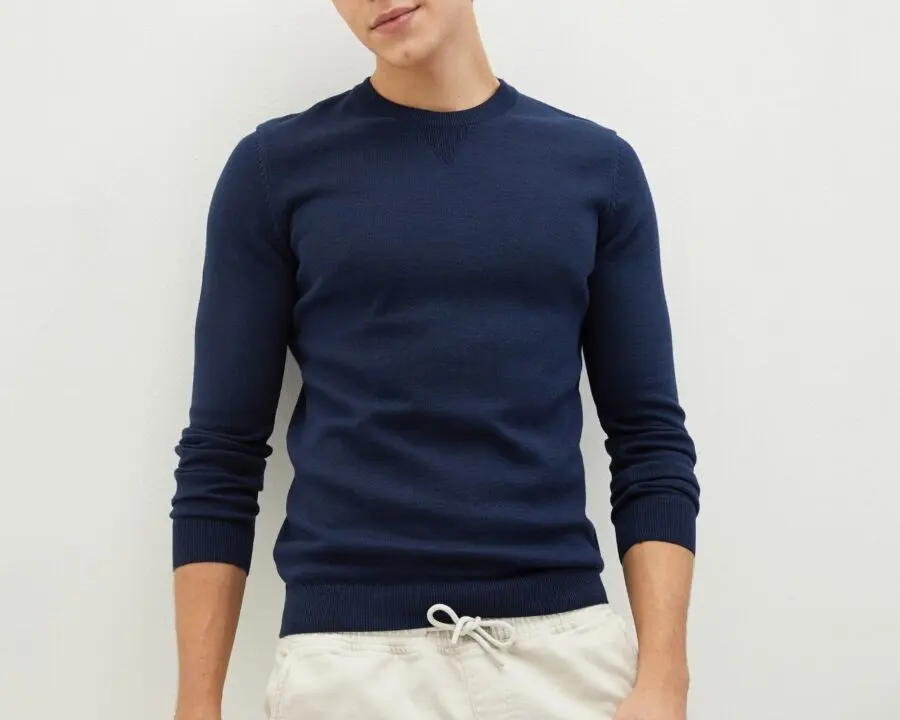 Soldes LC Waikiki Maroc LCW CASUAL Pull En Tricot à Manches Longues Et Col Rond pour hommes 109Dhs au lieu de 139Dhs