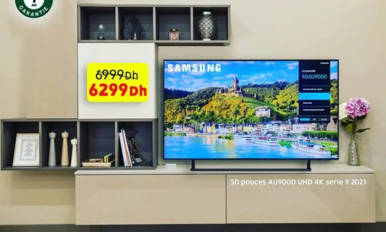 Soldes Electroplus Smart TV SAMSUNG 50p 4K S9 6299Dhs au lieu de 6999Dhs