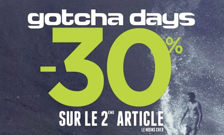 Promo Spécial Gotcha Days -30% sur le deuxième article le moins cher