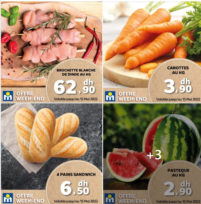 Offres du Week-end chez Marjane valable jusqu'au 25 mai 2022