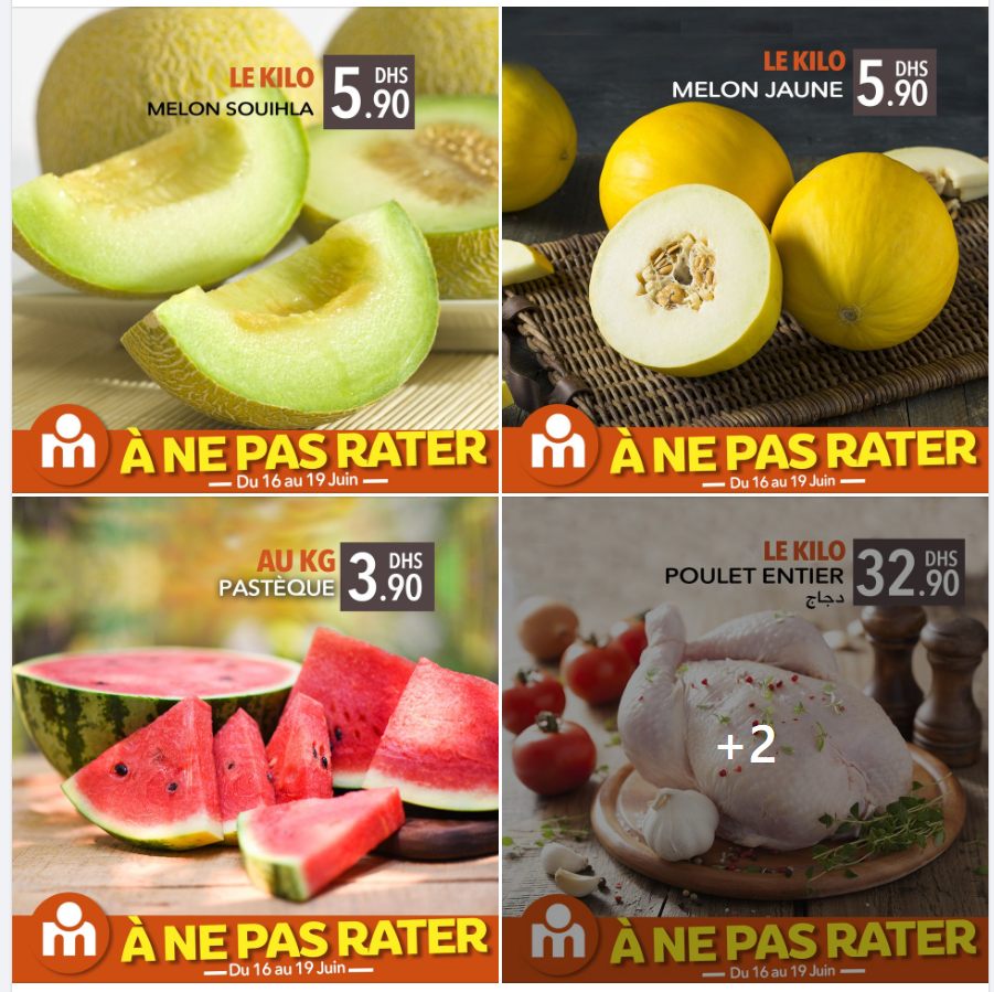 Offres du Week-end Marjane Market valable du 16 au 19 juin 2022