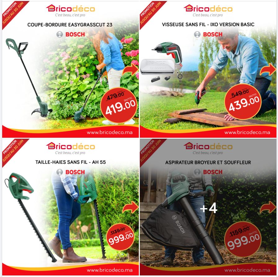 Soldes Bricodéco Spécial Produits d’outillage pour jardin marque BOSCH