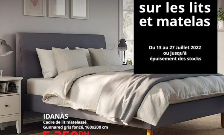 Soldes Ikea Maroc -15% sur les lits et matelas du 13 au 27 juillet 2022