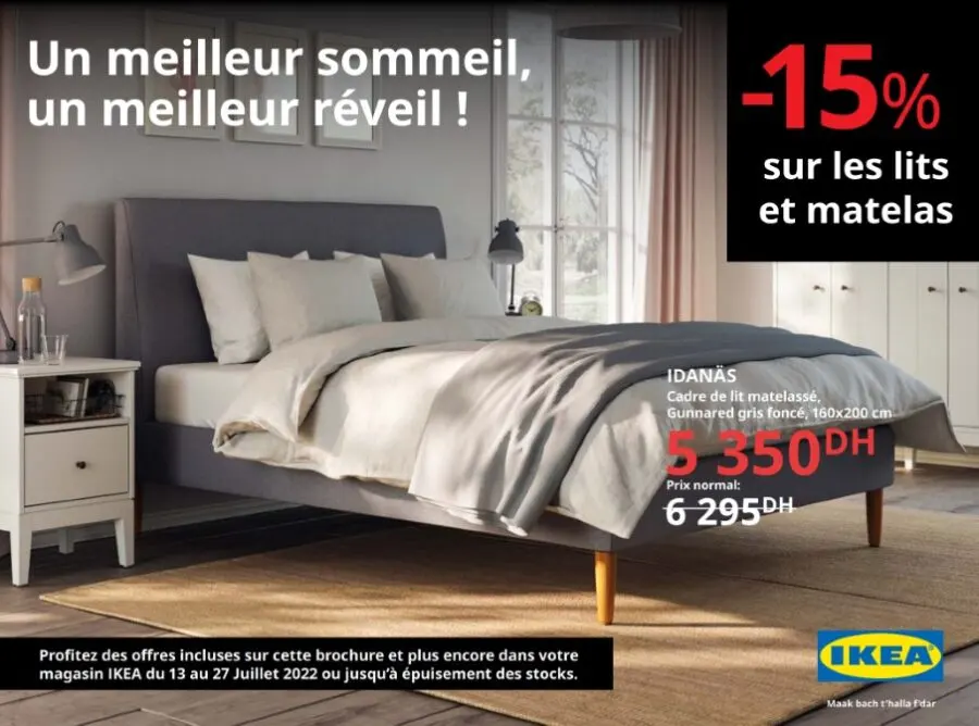 Catalogue Ikea Maroc Spécial Bedrooms valable du 13 au 27 juillet 2022