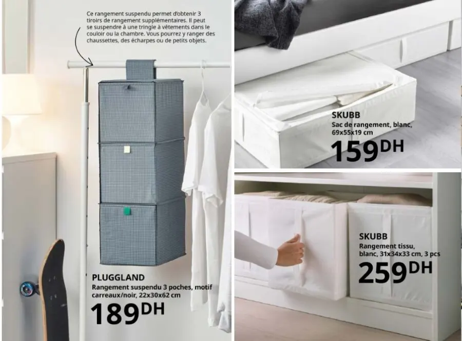 SKUBB Rangement tissu, blanc, 31x34x33 cm - IKEA