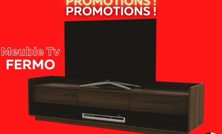Soldes Kaoba Ameublement meuble TV FERMO 990Dhs au lieu de 2050Dhs