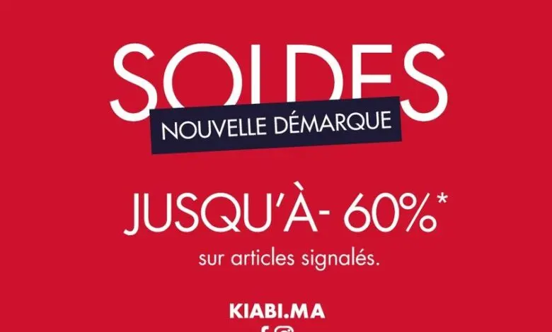 Nouvelle démarque Kiabi Maroc Soldes jusqu'à -60% sur articles signalés