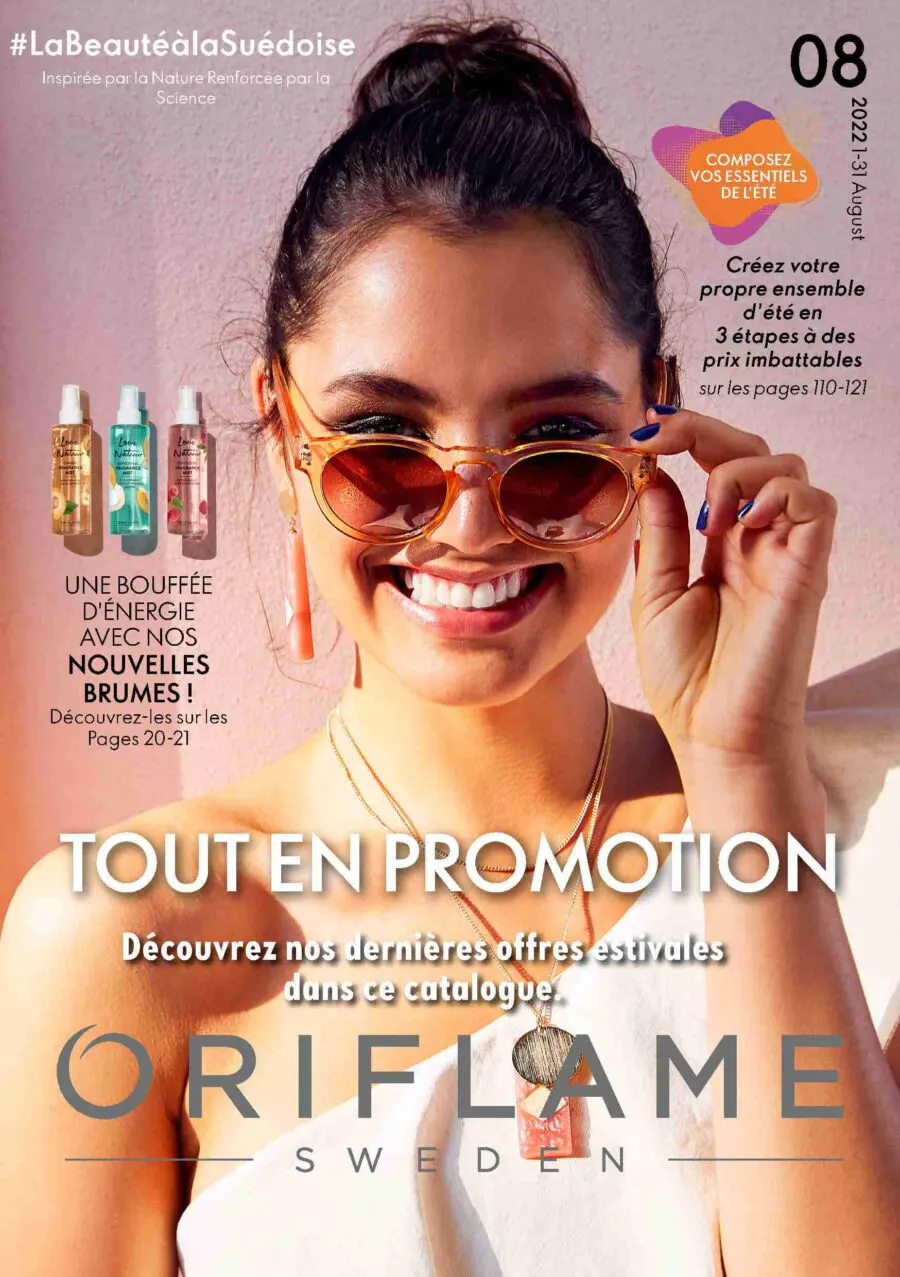 Catalogue Oriflame Maroc L'éclat naturel édition août - septembre 2022