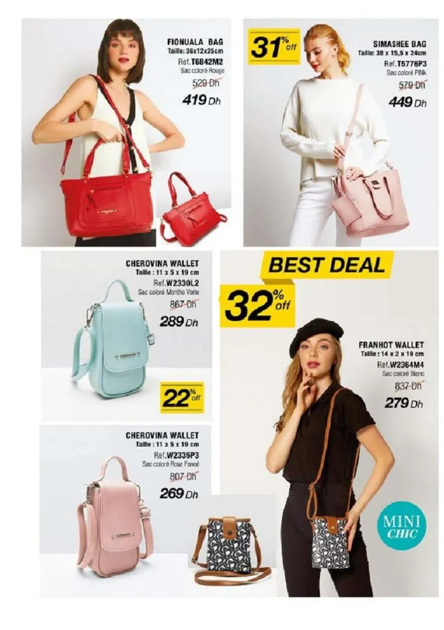 Catalogue Sophie Paris Maroc Nouvelle collection des Sacs édition août - septembre 2022