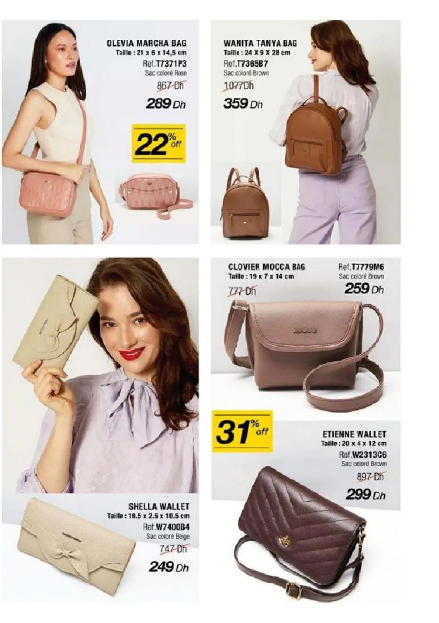 Catalogue Sophie Paris Maroc Nouvelle collection des Sacs édition août - septembre 2022