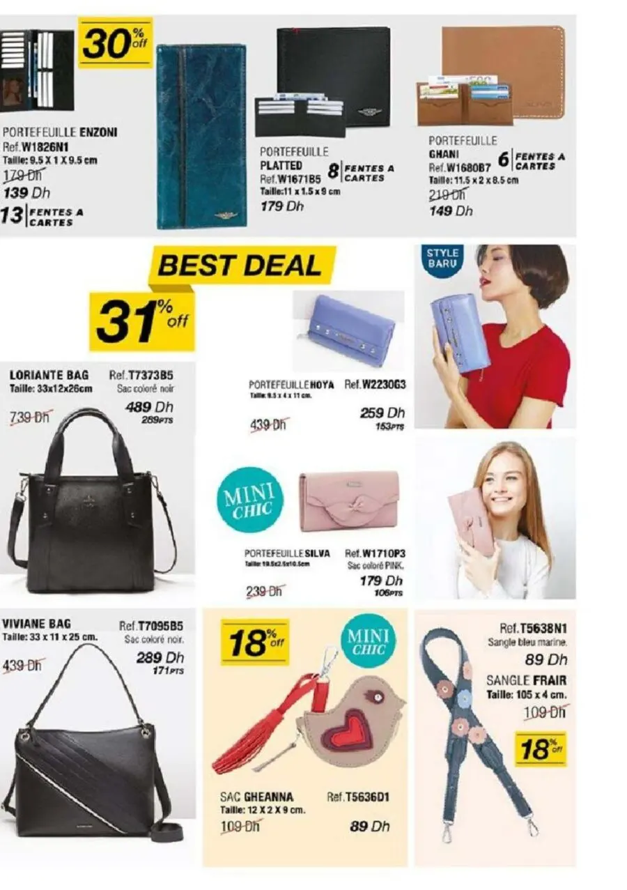 Catalogue Sophie Paris Maroc Nouvelle collection des Sacs édition août - septembre 2022