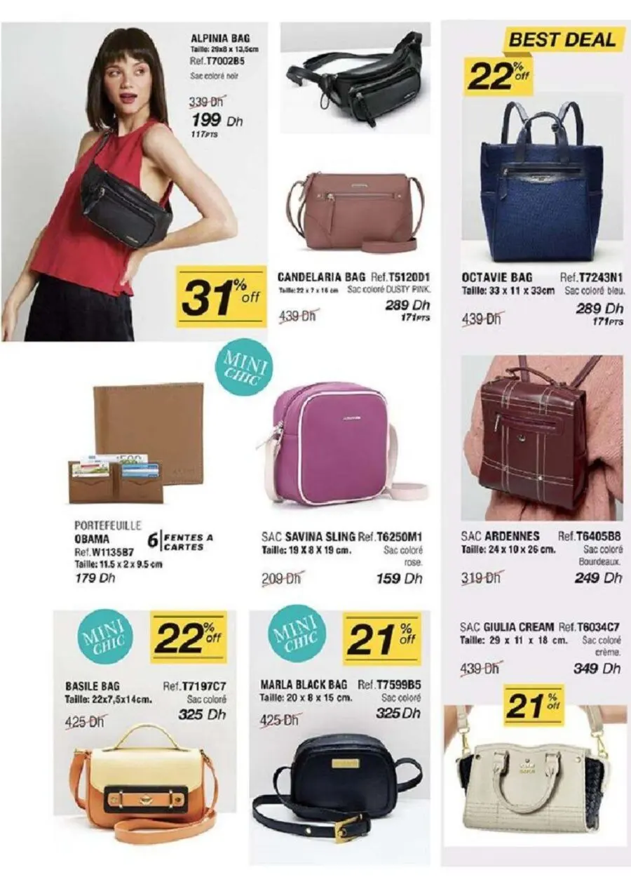 Catalogue Sophie Paris Maroc Nouvelle collection des Sacs édition août - septembre 2022