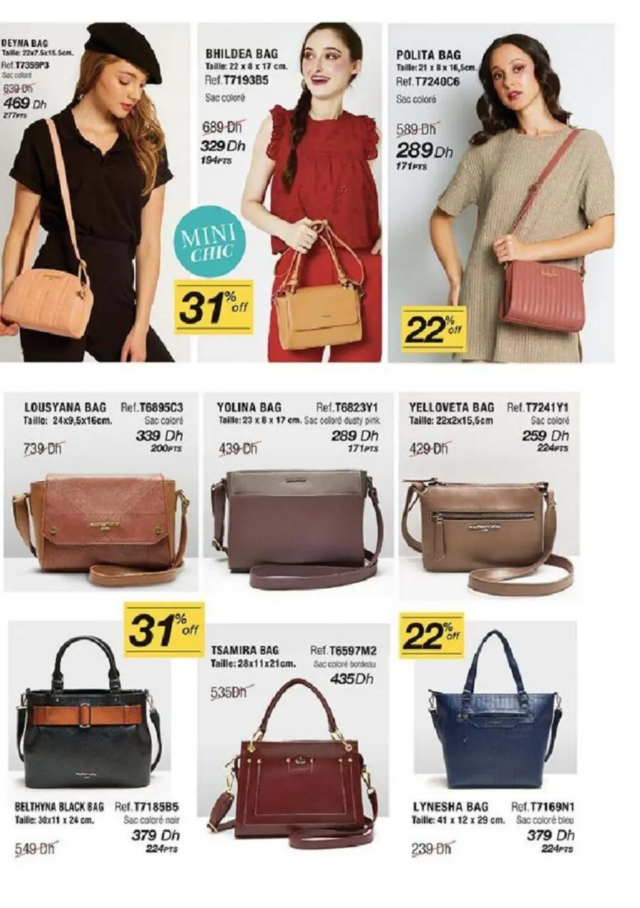 Catalogue Sophie Paris Maroc Nouvelle collection des Sacs édition août - septembre 2022
