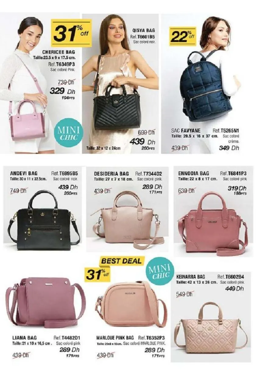 Catalogue Sophie Paris Maroc Nouvelle collection des Sacs édition août - septembre 2022