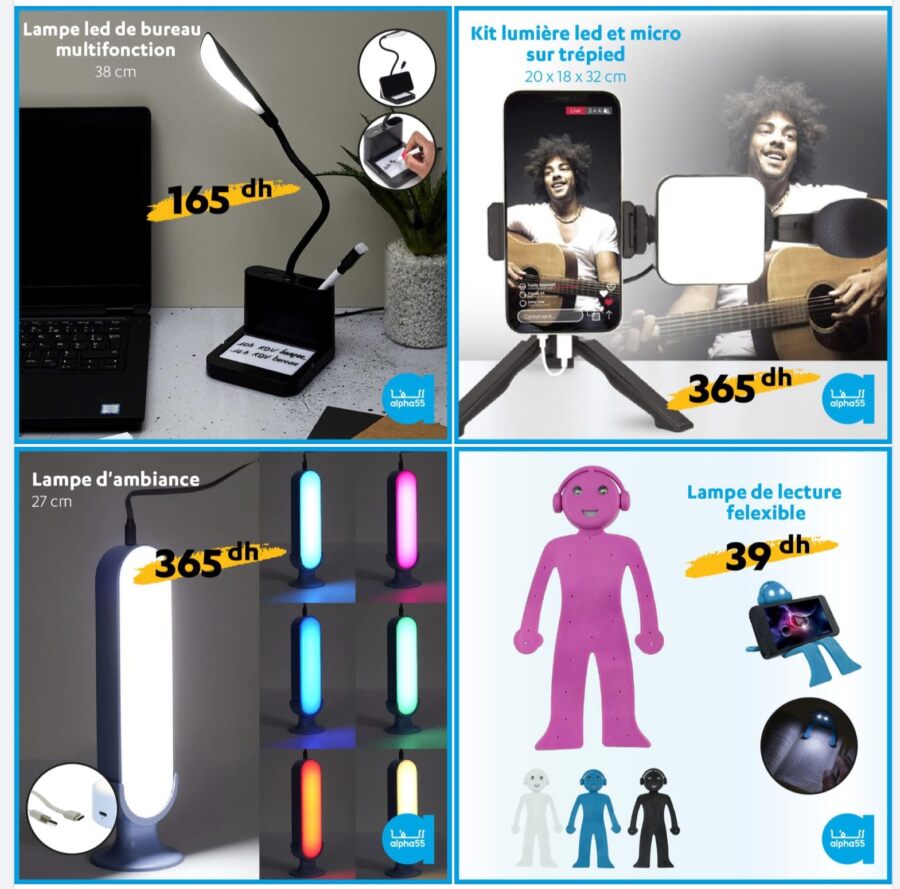 Offres Spécial chez Alpha55 Kit lumière LED & solutions éclairage