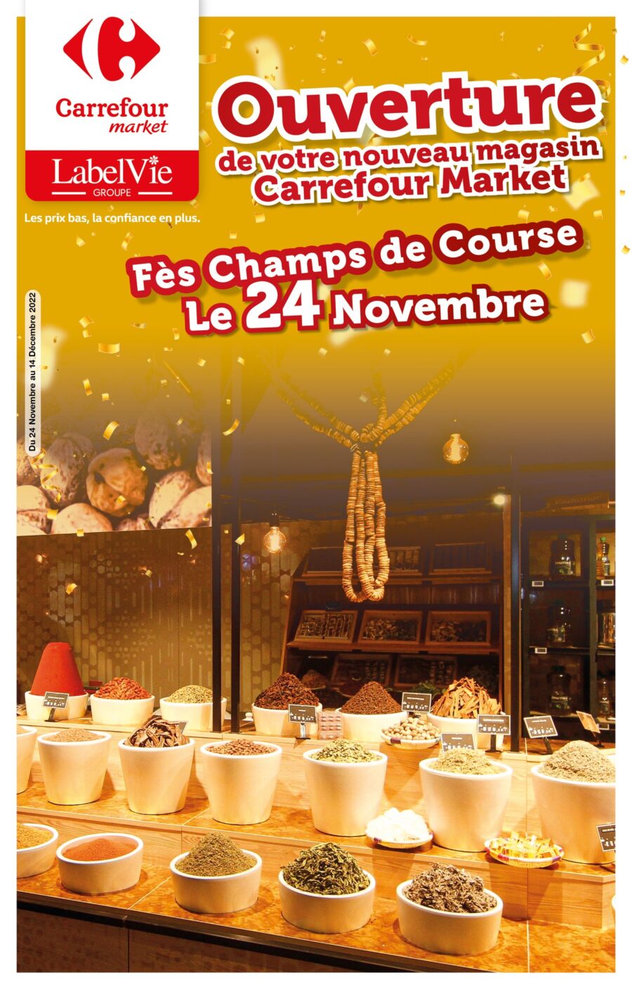 Catalogue Spécial Ouverture Carrefour Market Fès champs de course du 24 novembre au 14 décembre 2022
