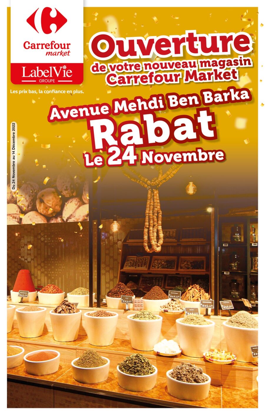 Catalogue Spécial Ouverture Carrefour Market av Mehdi ben Barka du 24 novembre au 14 décembre 2022