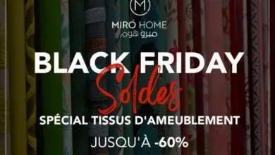 Black Friday chez Miro Home allant jusqu'à -60% au tissu d'ameublement