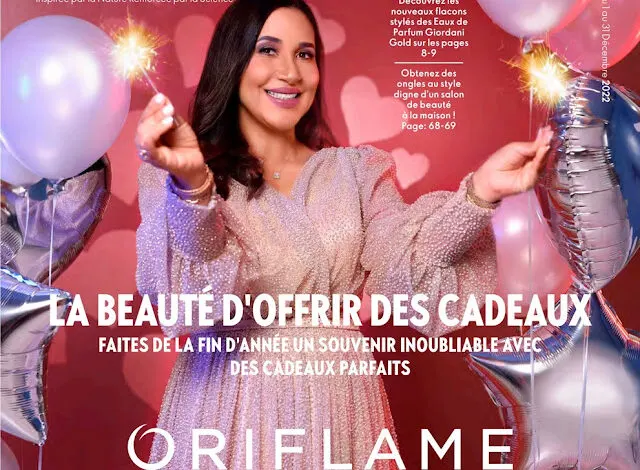 Catalogue Oriflame Maroc OFFRIR DES CADEAUX campagne décembre 2022