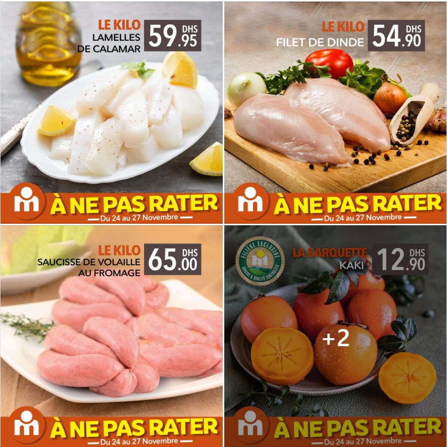 Offres du Week-end chez Marjane Market valable du 24 au 27 novembre 2022