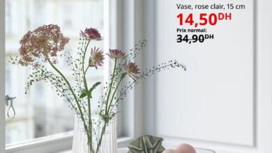 Soldes Ikea Maroc Vase rose clair 15cm GRADVIS 14.5Dhs au lieu de 34.9Dhs