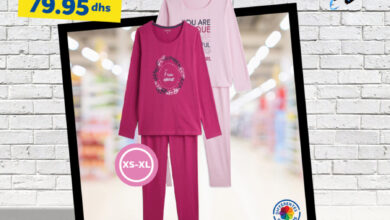 Soldes Marjane Pyjama pour femme divers couleurs 79Dhs au lieu de 129Dhs