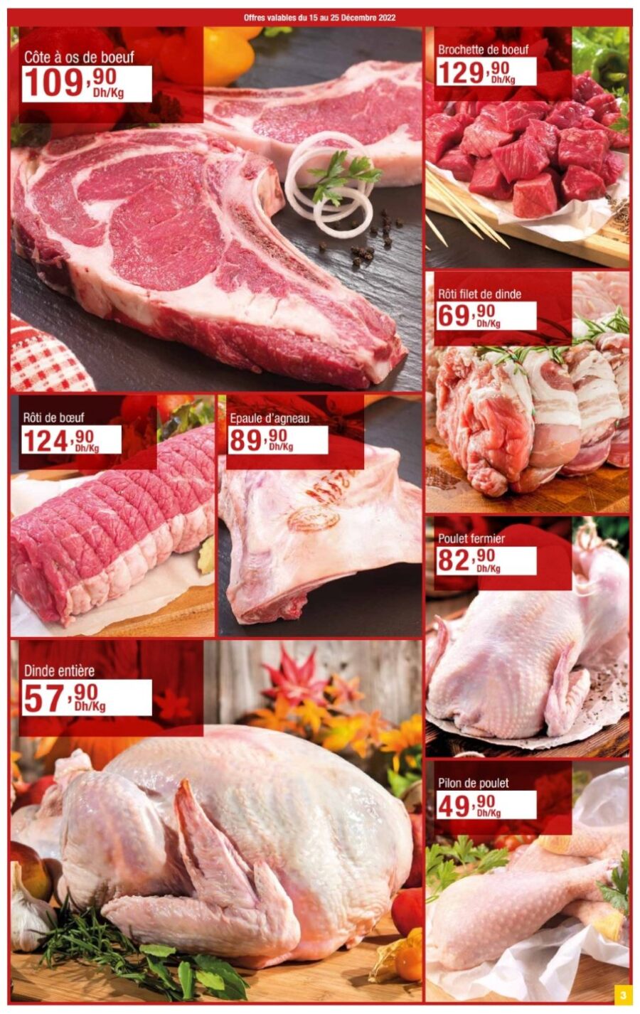 Catalogue Carrefour Gourmet Maroc Vos réceptions gourmet du 15 au 31 décembre 2022