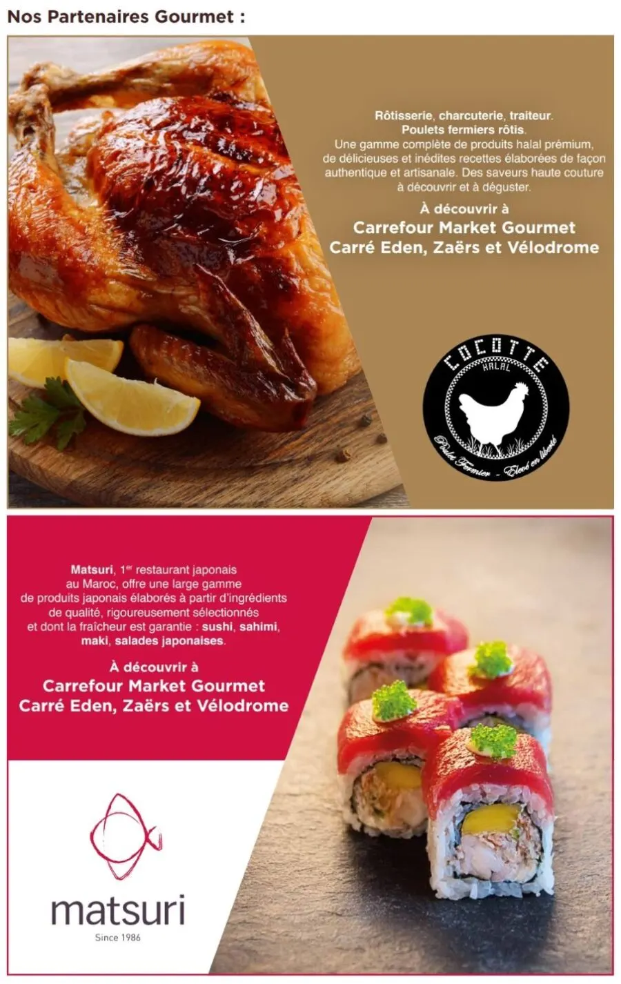 Catalogue Carrefour Gourmet Maroc Vos réceptions gourmet du 15 au 31 décembre 2022
