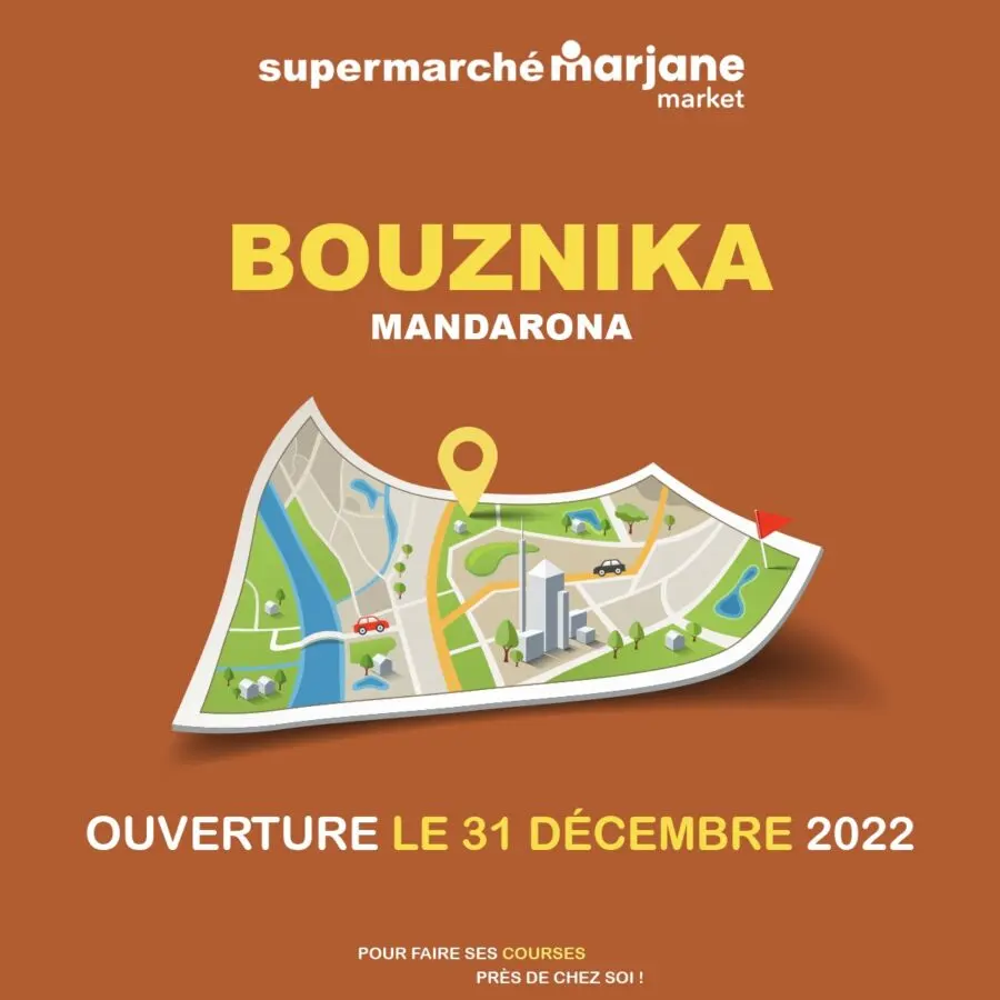 Nouvel ouverture magasin Marjane Market Bouznika MANDARONA le 31 décembre 2023