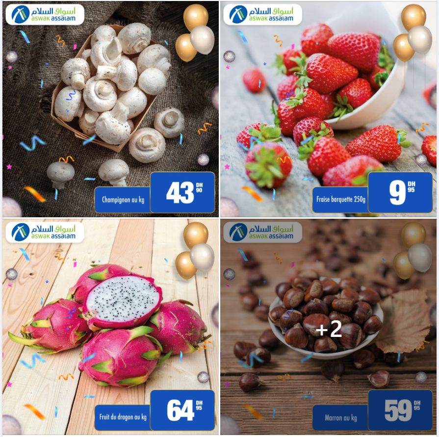 Offres anniversaire Aswak Assalam Spécial Fruits et légumes