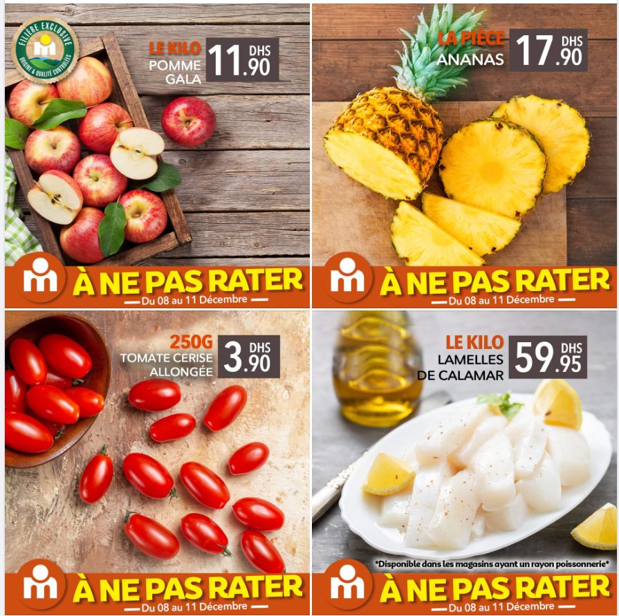 Offres du Week-end chez Marjane Market valable du jusqu'au 11 décembre 2022