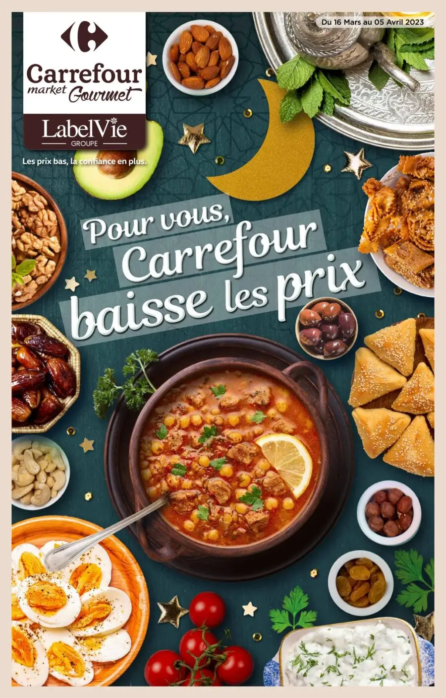 Catalogue Carrefour Gourmet Maroc Baisse les prix du 16 mars au 5 avril 2023