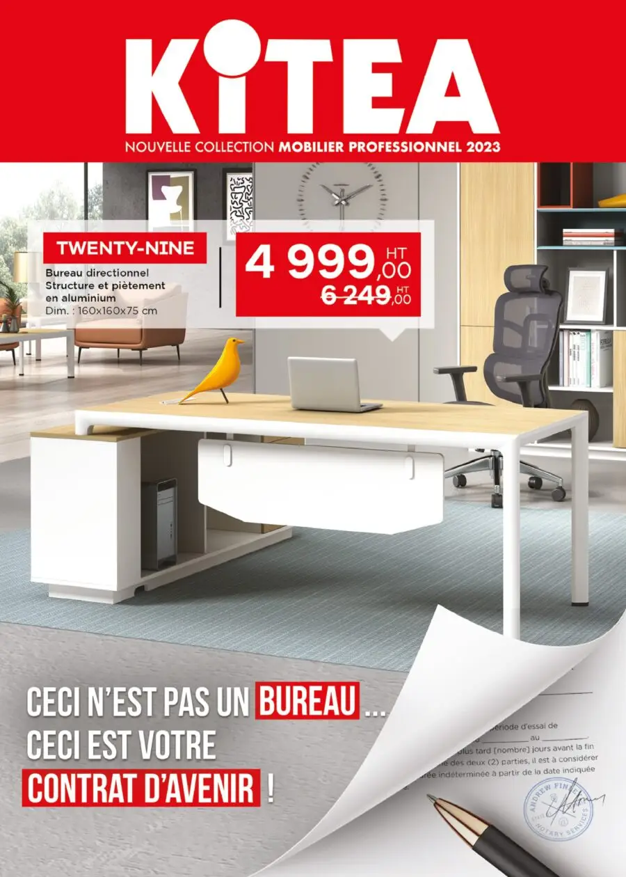 Catalogue Kitea nouvelle collection mobilier professionnel 2023