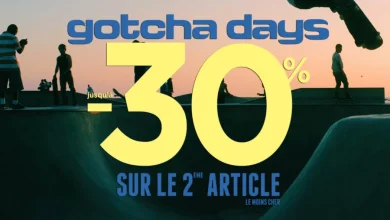 Offres Spécial chez Gotcha Maroc -30% sur le 2ème article le mois cher