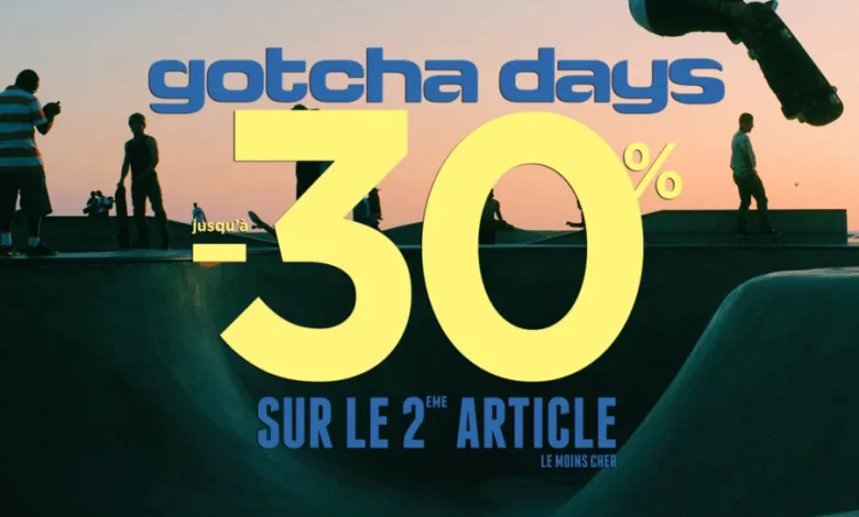 Offres Spécial chez Gotcha Maroc -30% sur le 2ème article le mois cher