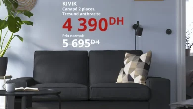 Soldes Ikea Maroc Canapé 2 places KIVIK 4390Dhs au lieu de 5695Dhs