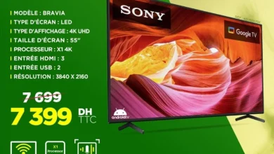 Soldes Electro Bousfiha Smart TV SONY 55p 7399Dhs au lieu 7699Dhs